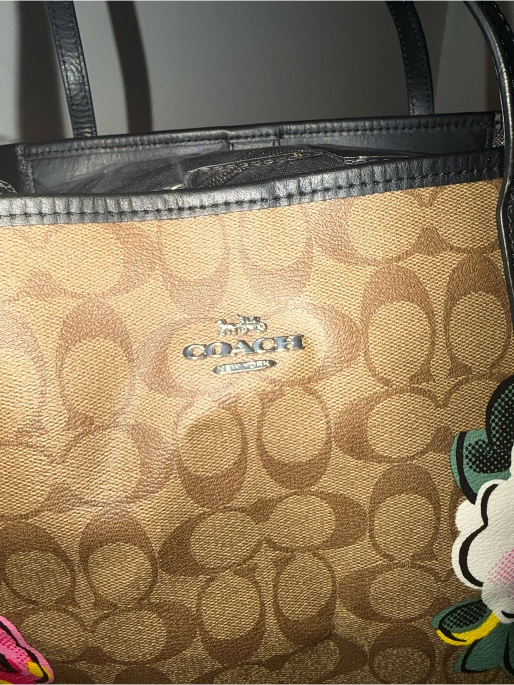 Coach Brown Signature Canvas Tote bag